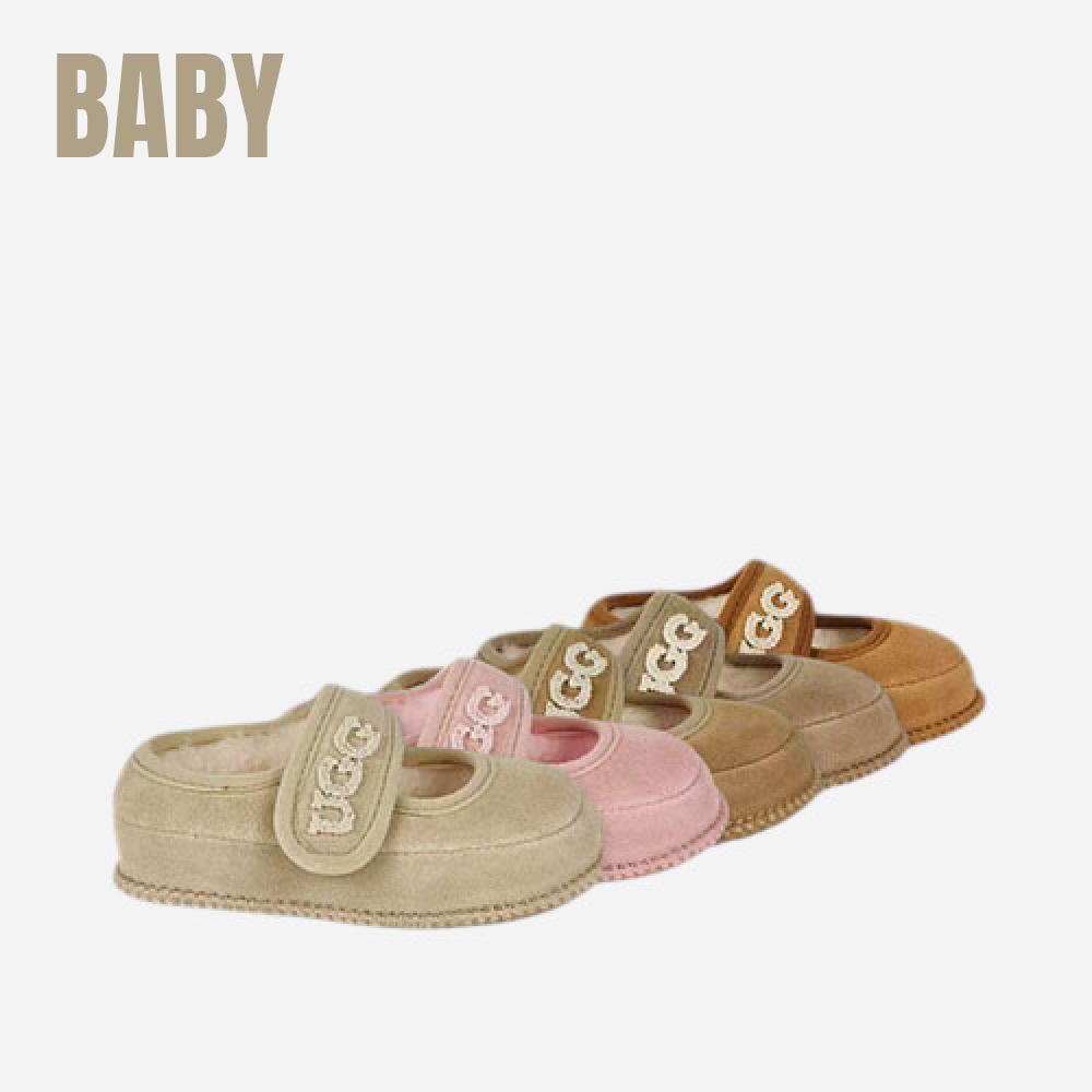 오즈웨어 로고 베이비 메리제인 (스웨이드 밑창)