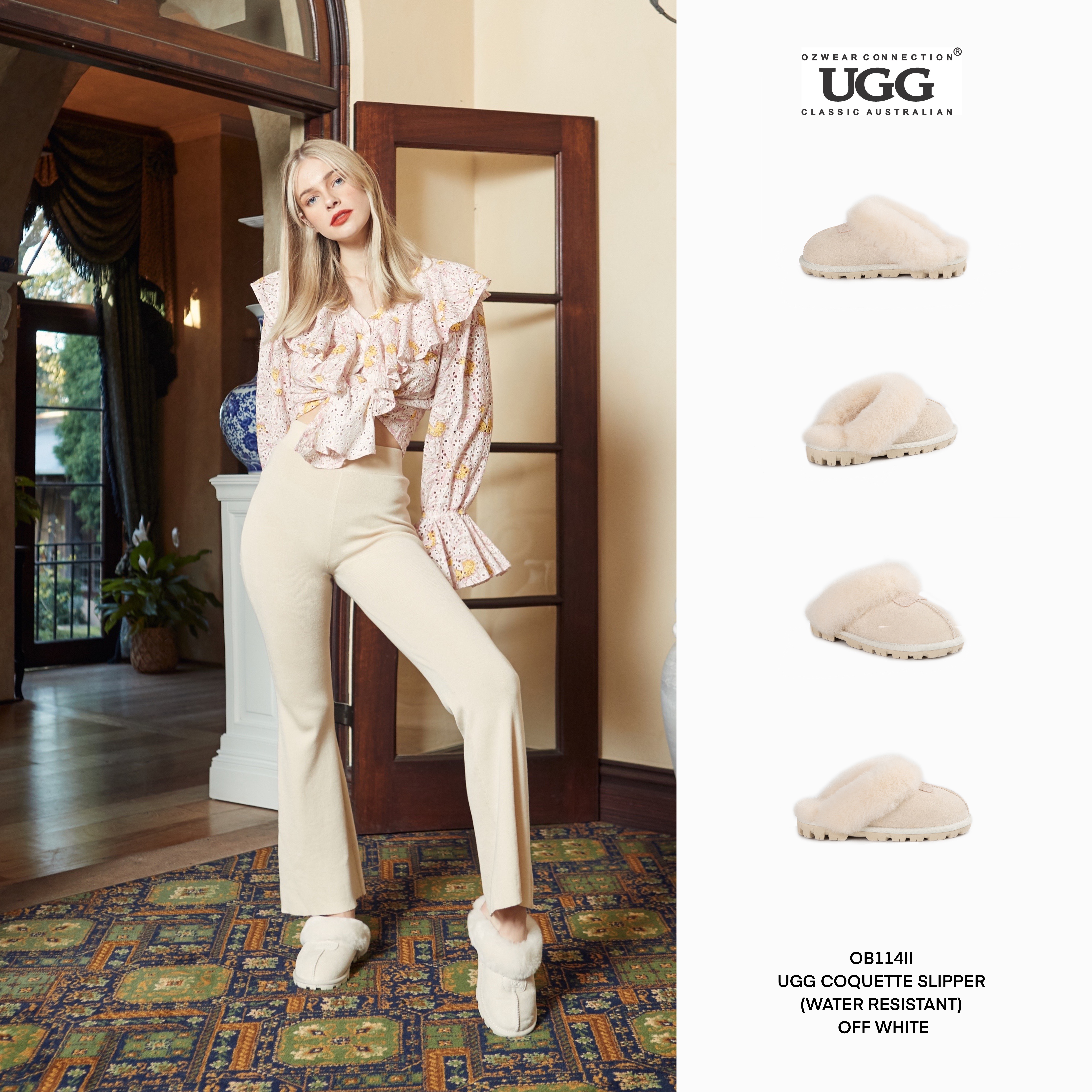 EVER UGG 에버어그 로젤린 벨크로 샌들